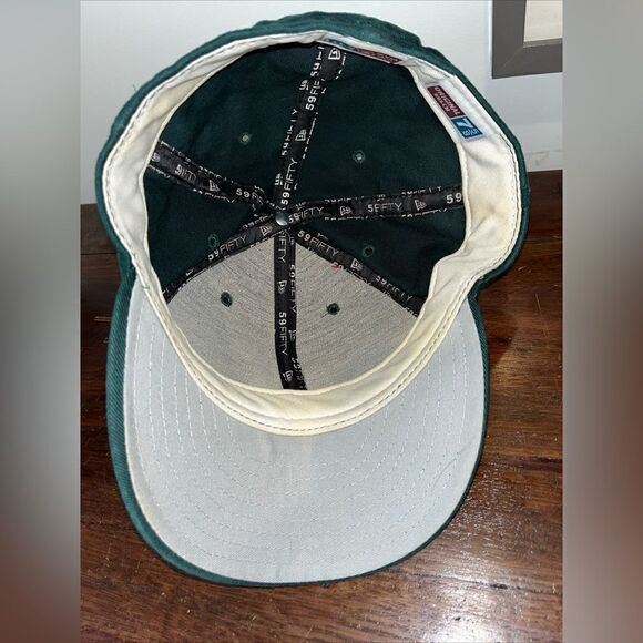 Cypress Point Club Golf Cap Hat Alister MacKenzie sewn Logo 7 5/8 Fitted Green. - Picture 4 of 6